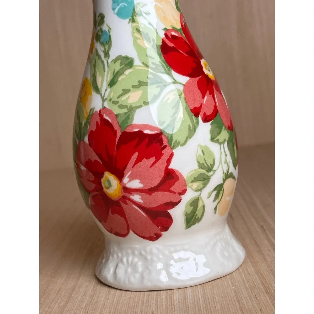 The Pioneer Woman Vintage Floral Earthenware Soap Dispenser Discontinued